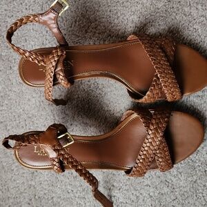 Ralph Lauren open toed stiletto sandals